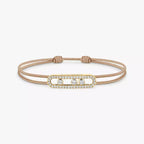 [Imperial] Messika Care(s) pink cord pavé bracelet