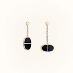 ¡®Imperial¡¯CHAINE VERSO BLACK CERAMIC EARRINGS