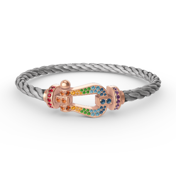 ¡®Imperial¡¯FORCE LARGE HORSESHOE  COLORED DIAMOND BRACELET ROSE GOLD