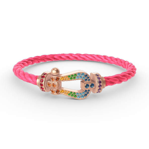 ¡®Imperial¡¯FORCE LARGE HORSESHOE  COLORED DIAMOND BRACELET ROSE GOLD