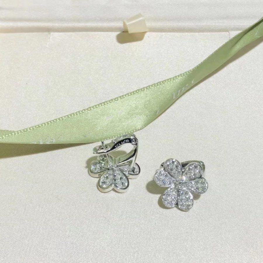 ¡®Imperial¡¯FRIVOLE SILVER FLOWER DIAMOND EARRINGS