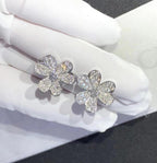 ¡®Imperial¡¯FRIVOLE SILVER FLOWER DIAMOND EARRINGS