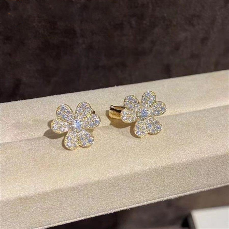 ¡®Imperial¡¯FRIVOLE GOLD FLOWER DIAMOND EARRINGS