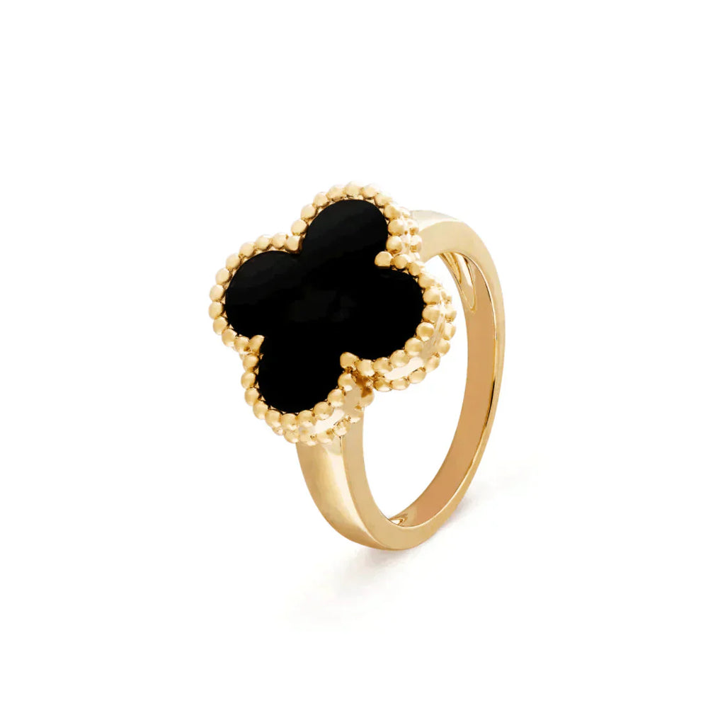 ¡®Imperial¡¯CLOVER ONYX RING