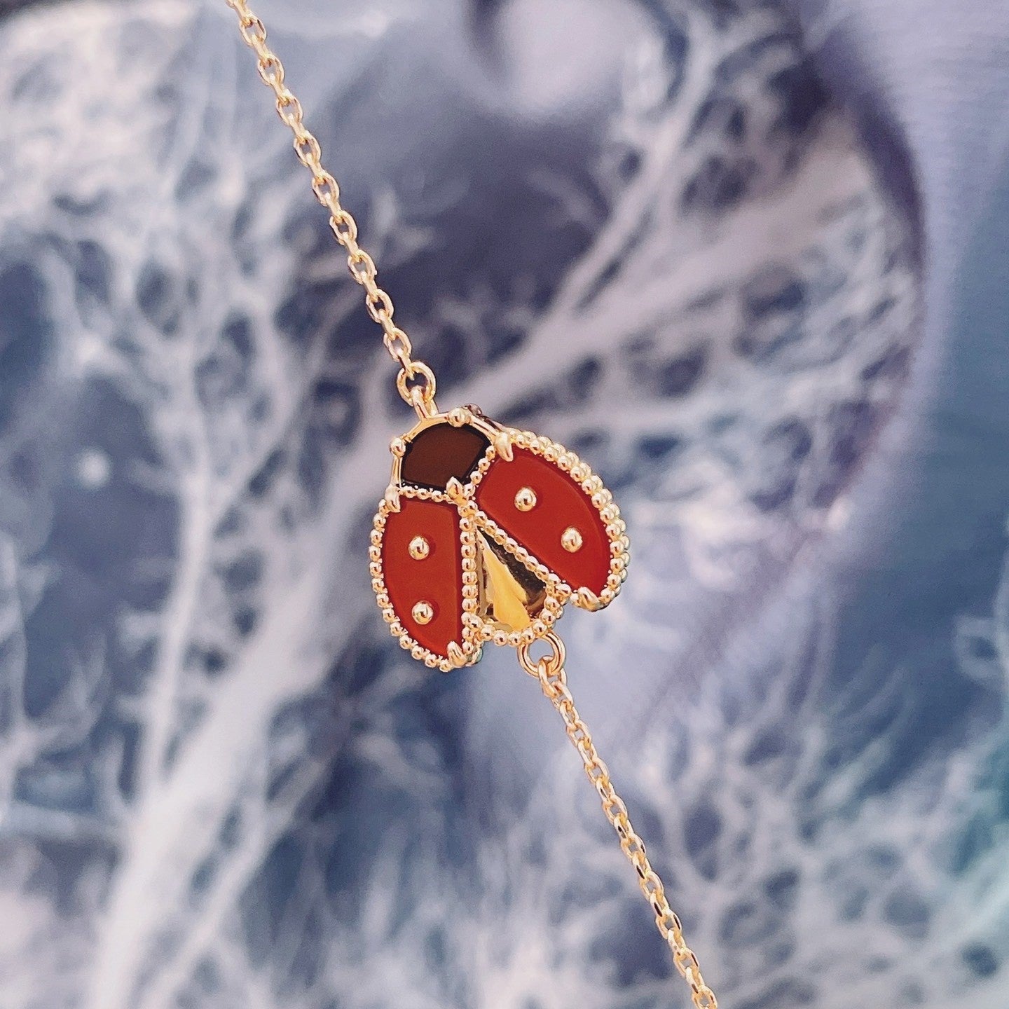 ¡®Imperial¡¯LUCKY SPRING 1 MOTIF PINK GOLD BRACELET