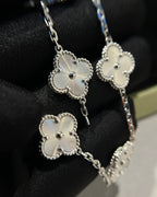 ¡®Imperial¡¯CLOVER SILVER 5 MOTIFS BRACELET